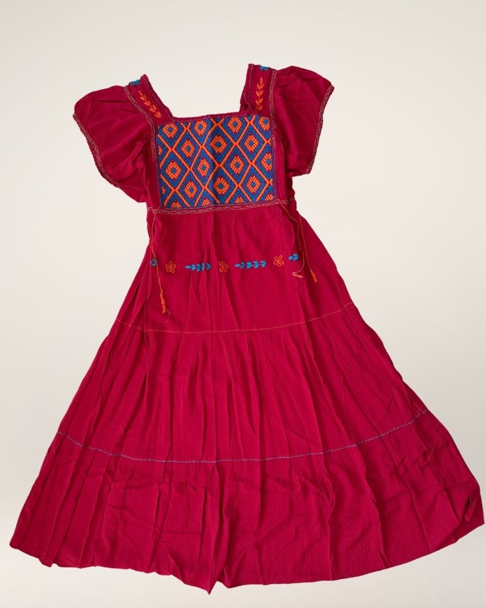 Maxi Vestido Fusiones | San Andres - Rococo - MÉXICO ARTE Y MODA - Vestido Bordado