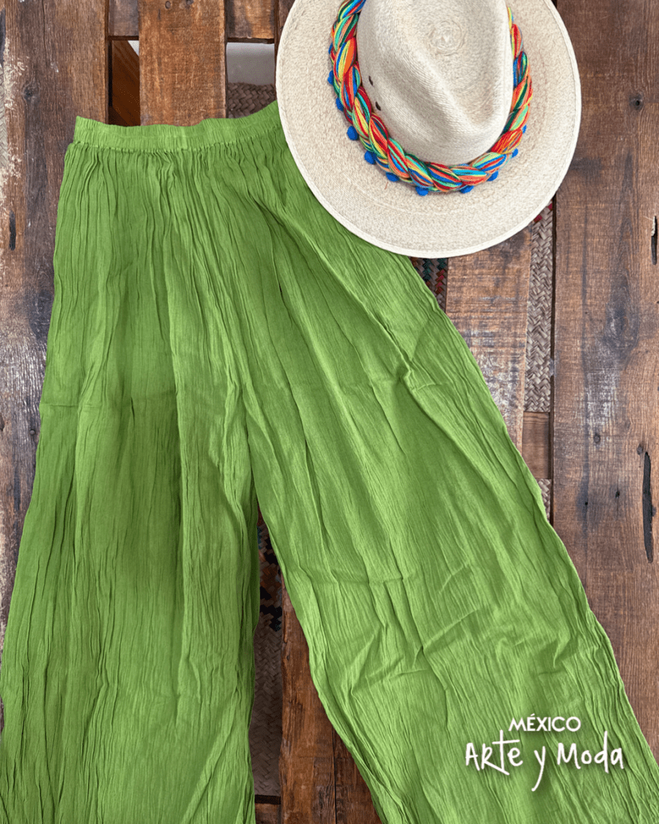 Pantalon Manta Corrugada - MÉXICO ARTE Y MODA - Pantalón