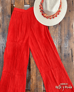 Pantalon Manta Corrugada - MÉXICO ARTE Y MODA - Pantalón