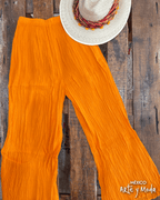 Pantalon Manta Corrugada - MÉXICO ARTE Y MODA - Pantalón