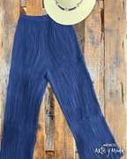Pantalon Manta Corrugada - MÉXICO ARTE Y MODA - Pantalón