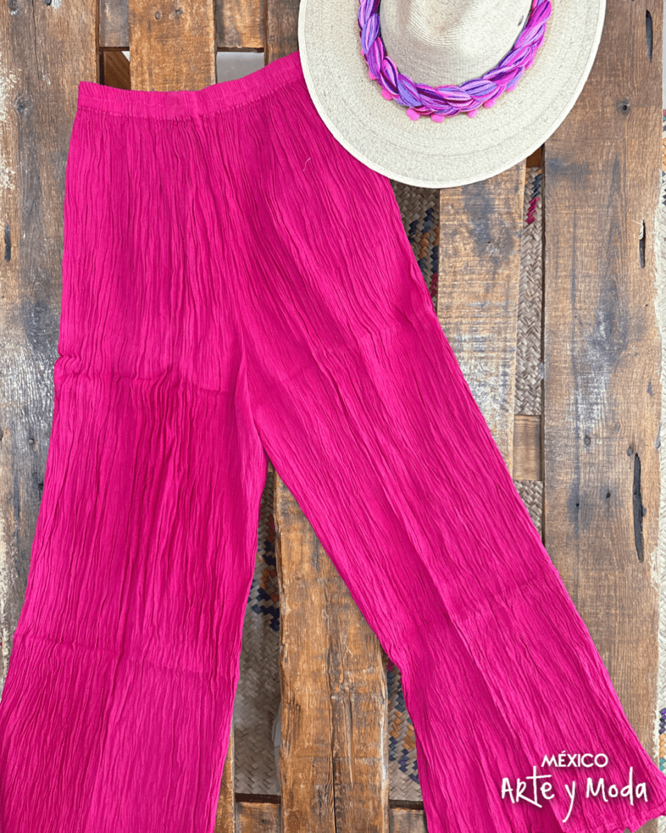 Pantalon Manta Corrugada - MÉXICO ARTE Y MODA - Pantalón