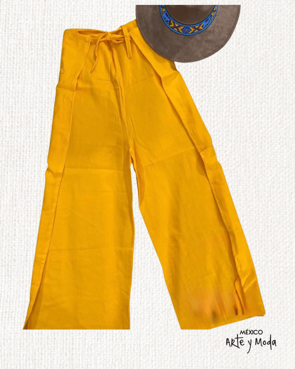 Pantalon Pareo Manta - MÉXICO ARTE Y MODA - Pantalón
