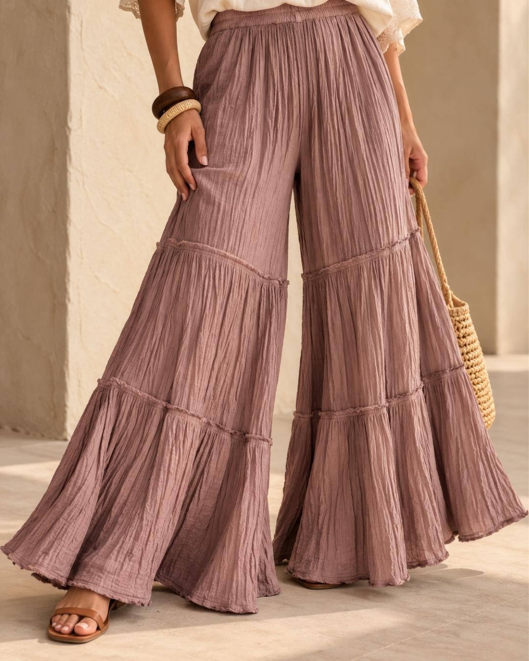 Pantalón Volantes Manta