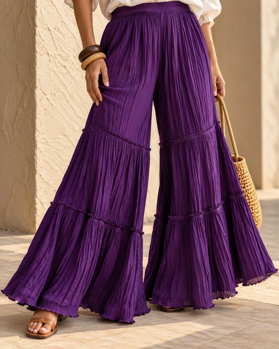Pantalón Volantes Manta