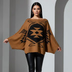 Poncho Senda Maya - Tejido de punto artesanal - MÉXICO ARTE Y MODA - Sudaderas y Suéteres