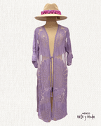 Salida de Baño Tul Bordado - MÉXICO ARTE Y MODA - Salida de Baño