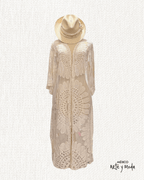 Salida de Baño Tul Bordado - MÉXICO ARTE Y MODA - Salida de Baño