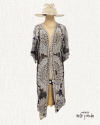 Salida de Baño Tul Bordado - MÉXICO ARTE Y MODA - Salida de Baño