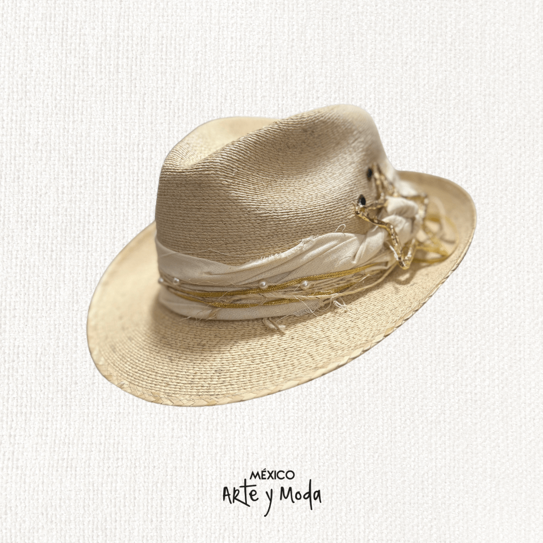 Sombrero Fedora Estrella - MÉXICO ARTE Y MODA - Sombrero