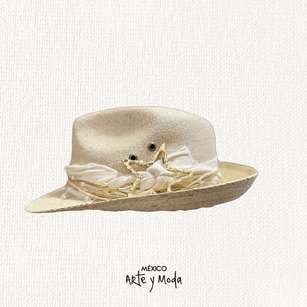 Sombrero Fedora Estrella - MÉXICO ARTE Y MODA - Sombrero