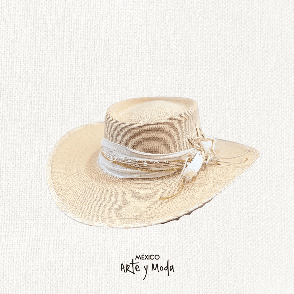 Sombrero Gallera Estrella - MÉXICO ARTE Y MODA - Sombrero