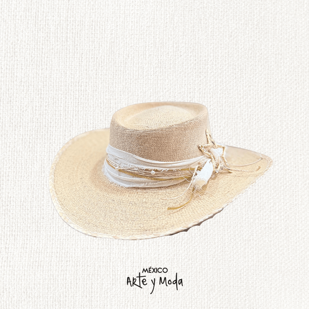 Sombrero Gallera Estrella - MÉXICO ARTE Y MODA - Sombrero