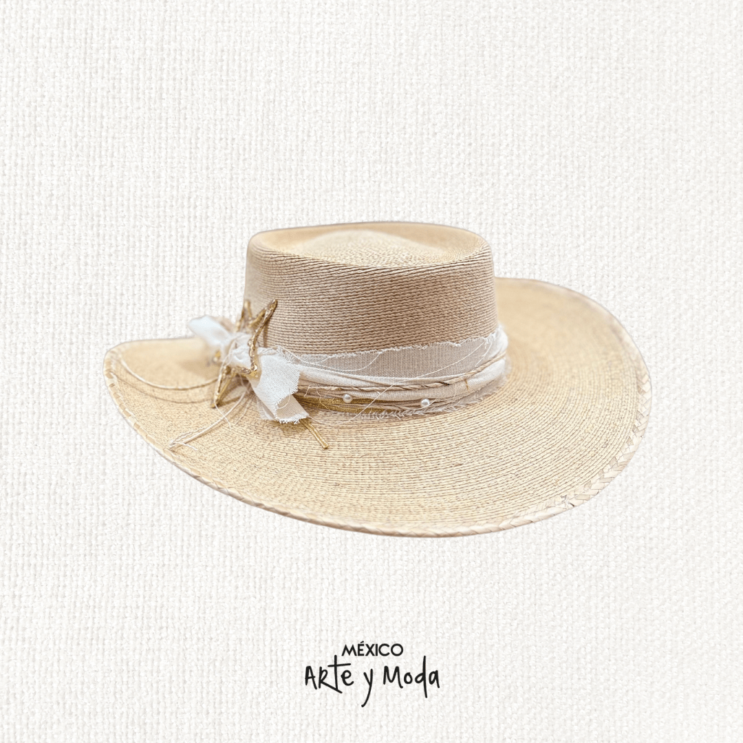 Sombrero Gallera Estrella - MÉXICO ARTE Y MODA - Sombrero