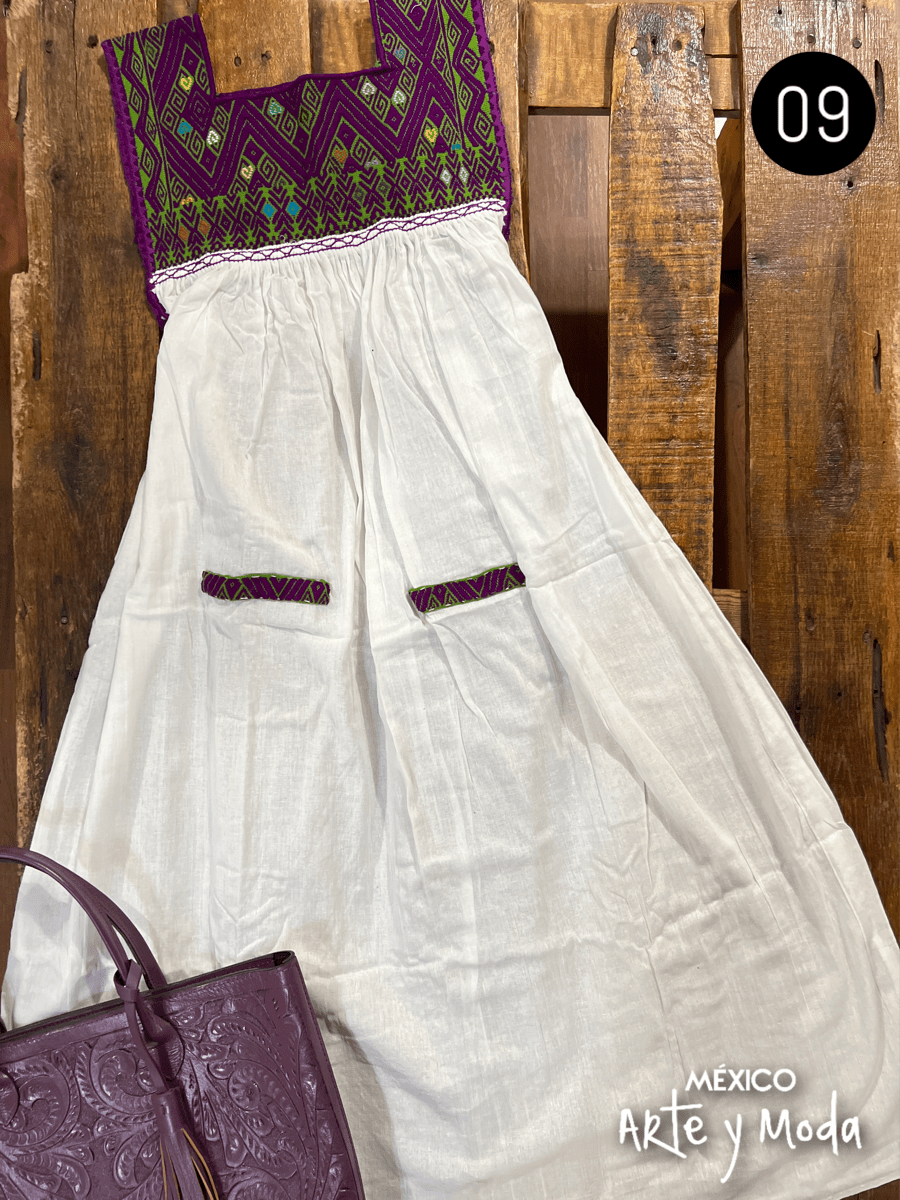 Tunica San Andres - MÉXICO ARTE Y MODA - Vestido Bordado