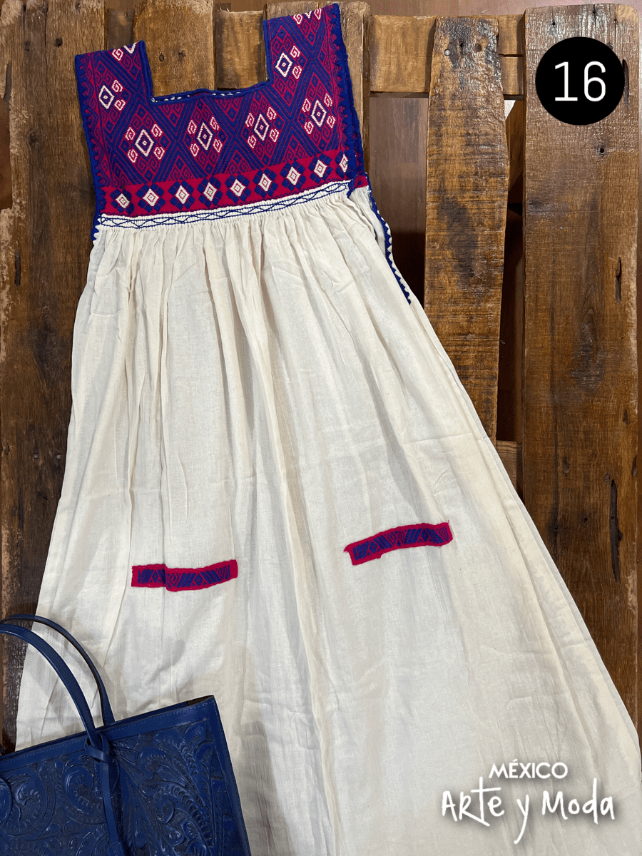 Tunica San Andres - MÉXICO ARTE Y MODA - Vestido Bordado