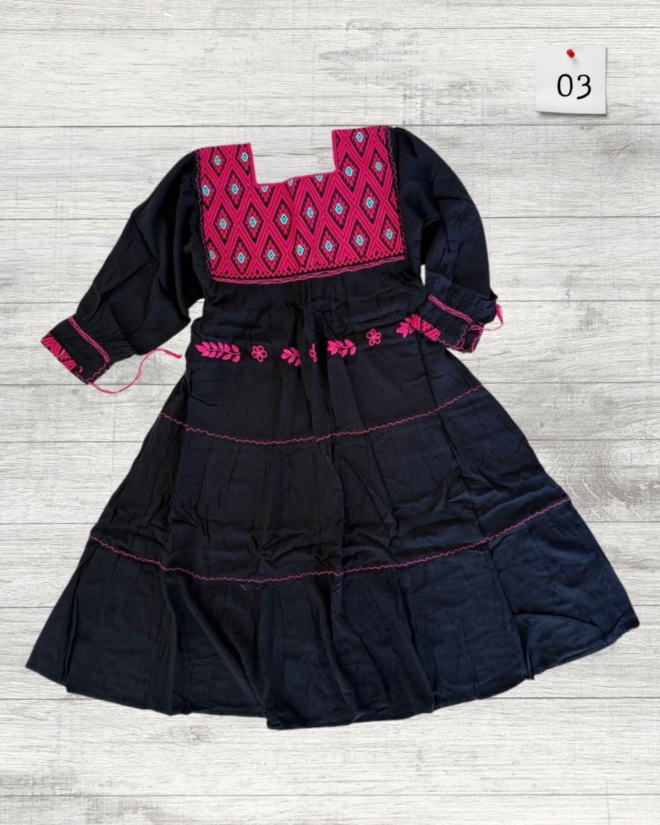 Vestido Bonita San Andres - MÉXICO ARTE Y MODA - Vestido Bordado