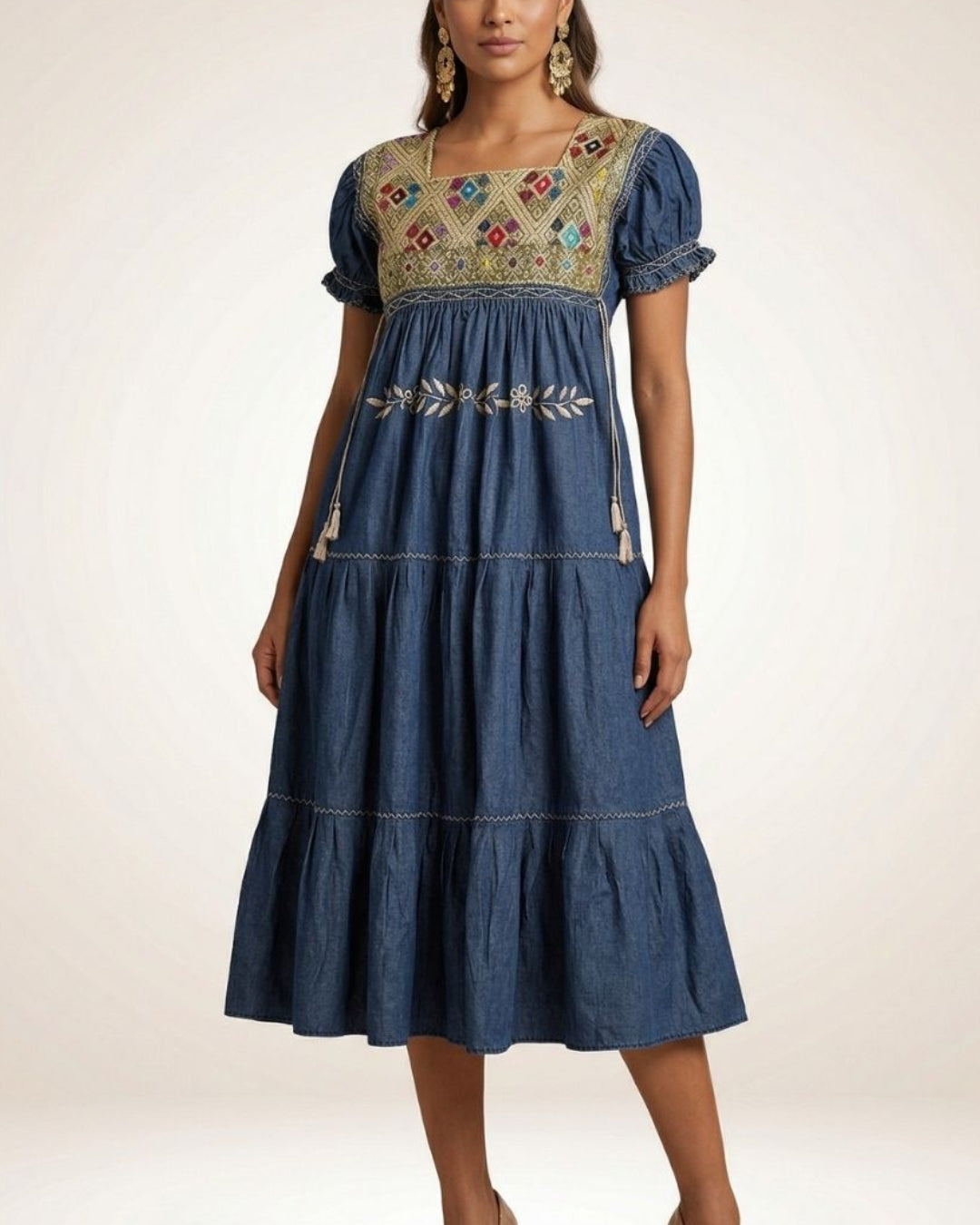 Vestido San Andres Paneles Mezclilla