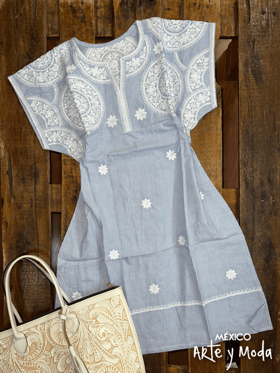 Vestido Caribe - MÉXICO ARTE Y MODA - Vestido Bordado