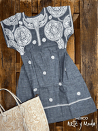 Vestido Caribe - MÉXICO ARTE Y MODA - Vestido Bordado