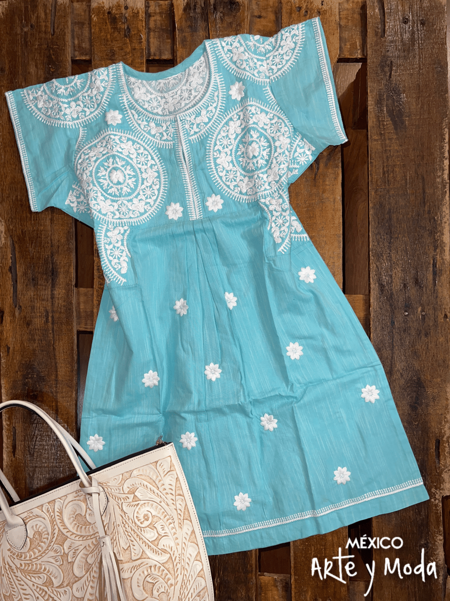 Vestido Caribe - MÉXICO ARTE Y MODA - Vestido Bordado