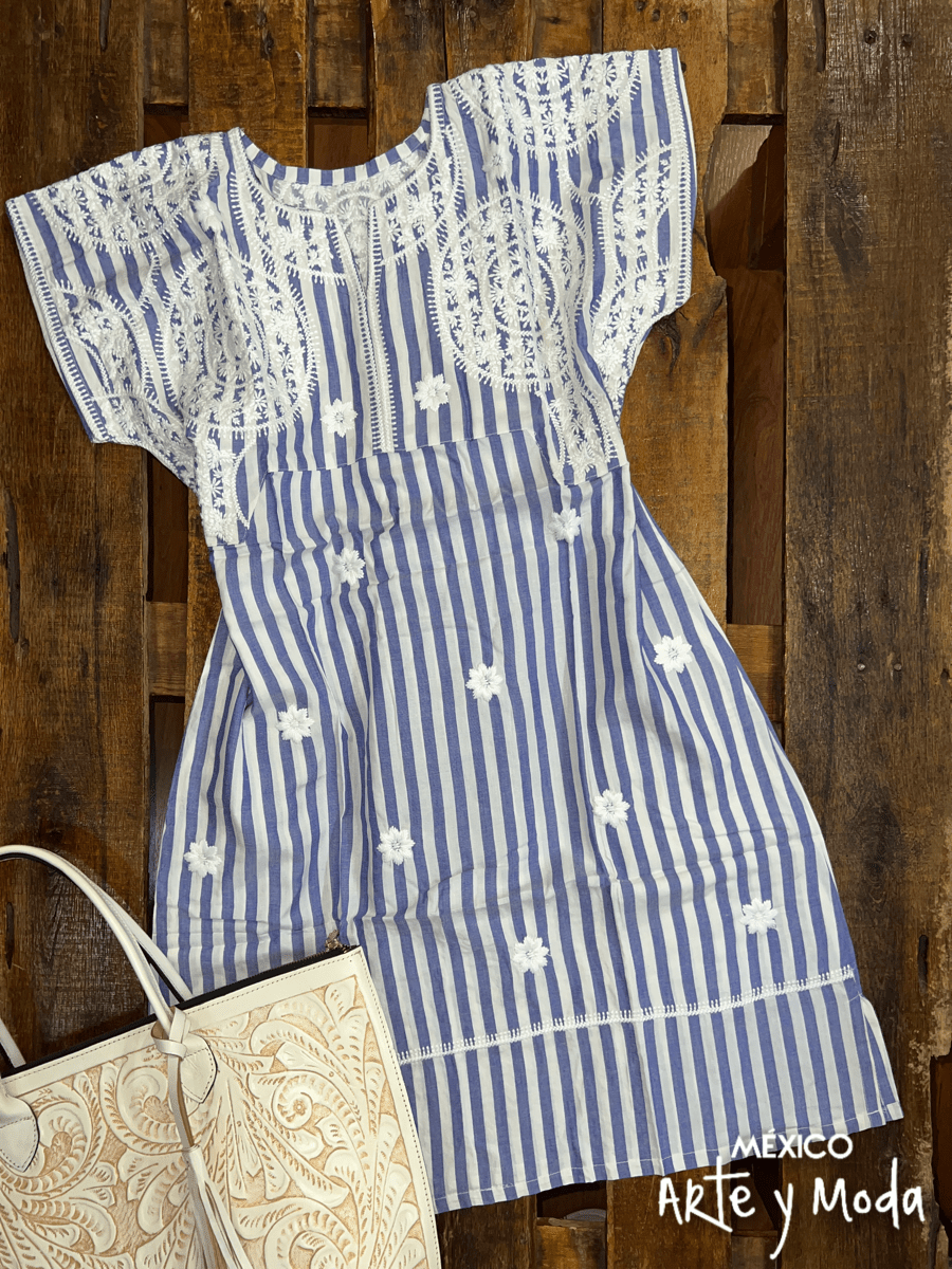 Vestido Caribe - MÉXICO ARTE Y MODA - Vestido Bordado