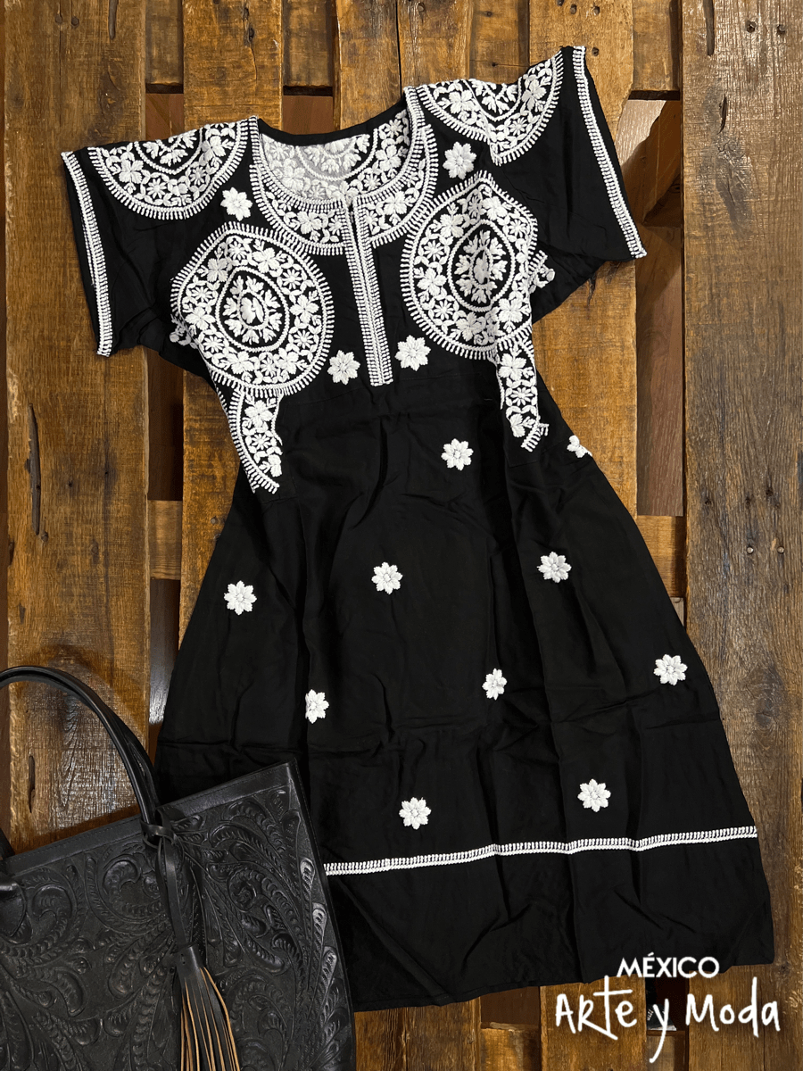 Vestido Caribe - MÉXICO ARTE Y MODA - Vestido Bordado