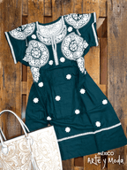 Vestido Caribe - MÉXICO ARTE Y MODA - Vestido Bordado