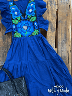 Vestido Carolina Zinac - MÉXICO ARTE Y MODA - Vestido Bordado