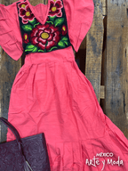 Vestido Carolina Zinac - MÉXICO ARTE Y MODA - Vestido Bordado