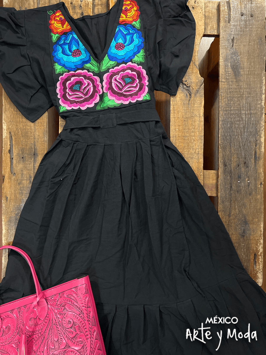 Vestido Carolina Zinac - MÉXICO ARTE Y MODA - Vestido Bordado