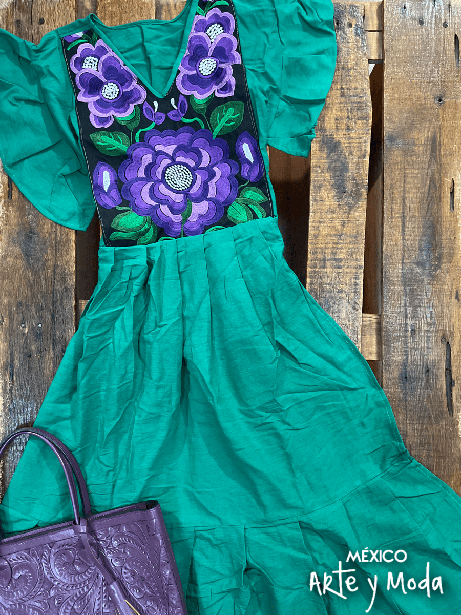 Vestido Carolina Zinac - MÉXICO ARTE Y MODA - Vestido Bordado