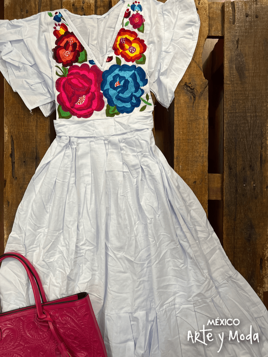 Vestido Carolina Zinac - MÉXICO ARTE Y MODA - Vestido Bordado