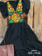 Vestido Carolina Zinac - MÉXICO ARTE Y MODA - Vestido Bordado