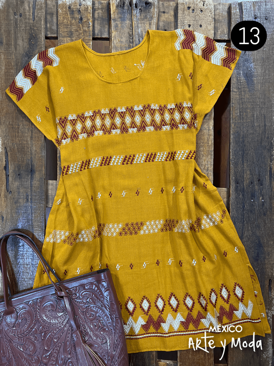 Vestido Carranza - MÉXICO ARTE Y MODA - Vestido Bordado