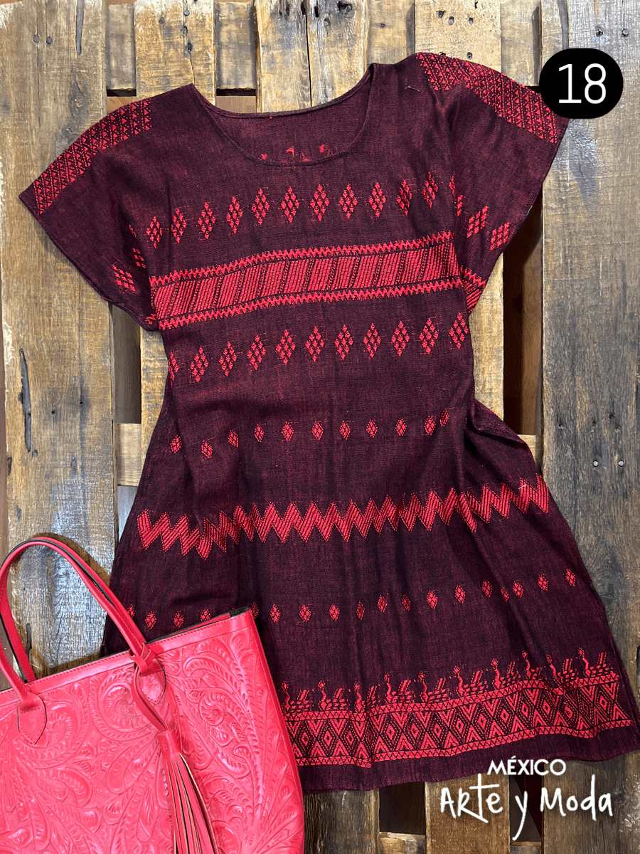 Vestido Carranza - MÉXICO ARTE Y MODA - Vestido Bordado