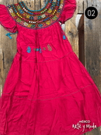 Vestido Coban Rayon - MÉXICO ARTE Y MODA - Vestido Bordado