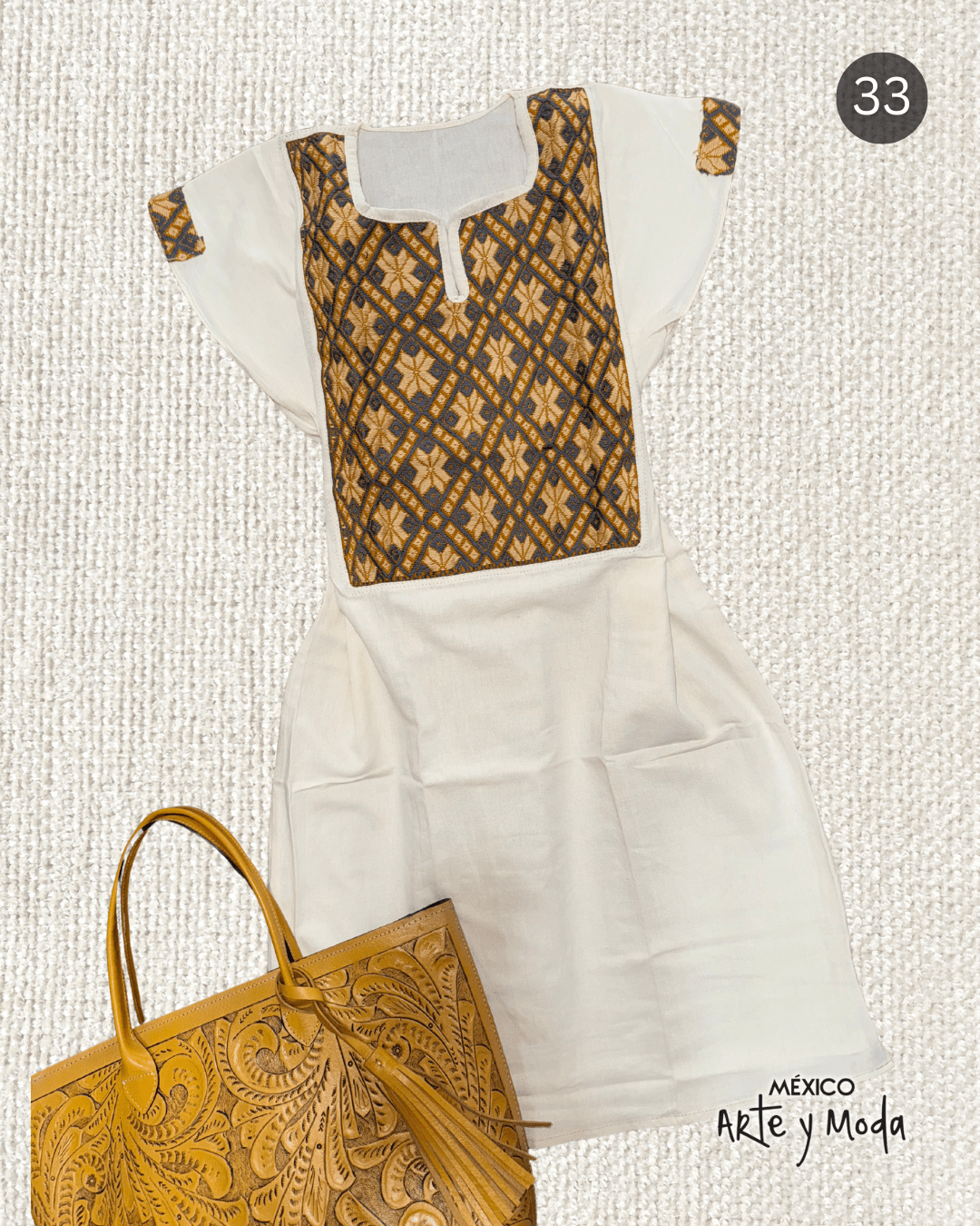 Vestido Couture San Andres - MÉXICO ARTE Y MODA - Vestido Bordado