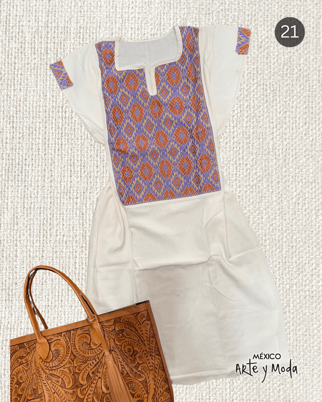 Vestido Couture San Andres - MÉXICO ARTE Y MODA - Vestido Bordado