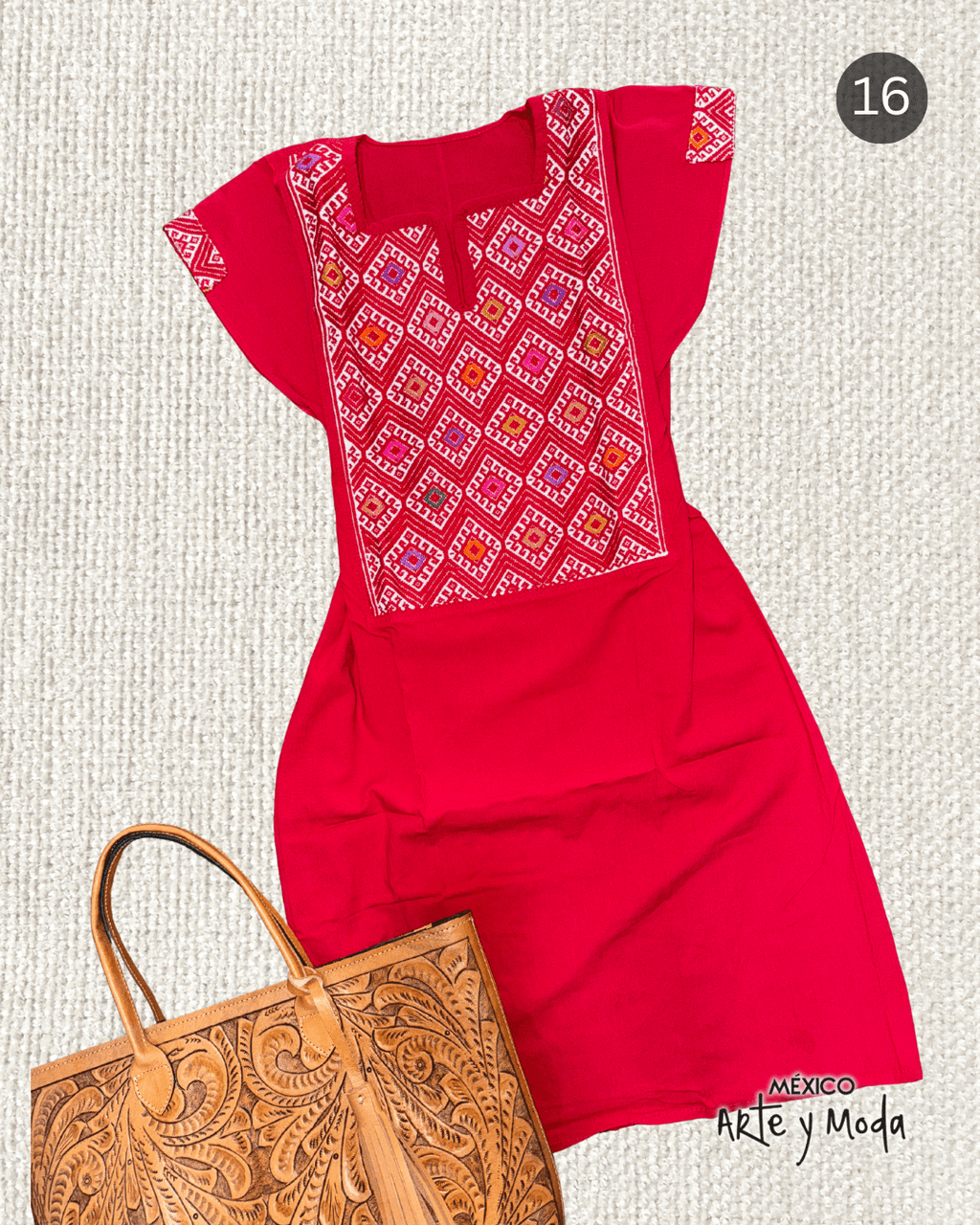 Vestido Couture San Andres - MÉXICO ARTE Y MODA - Vestido Bordado