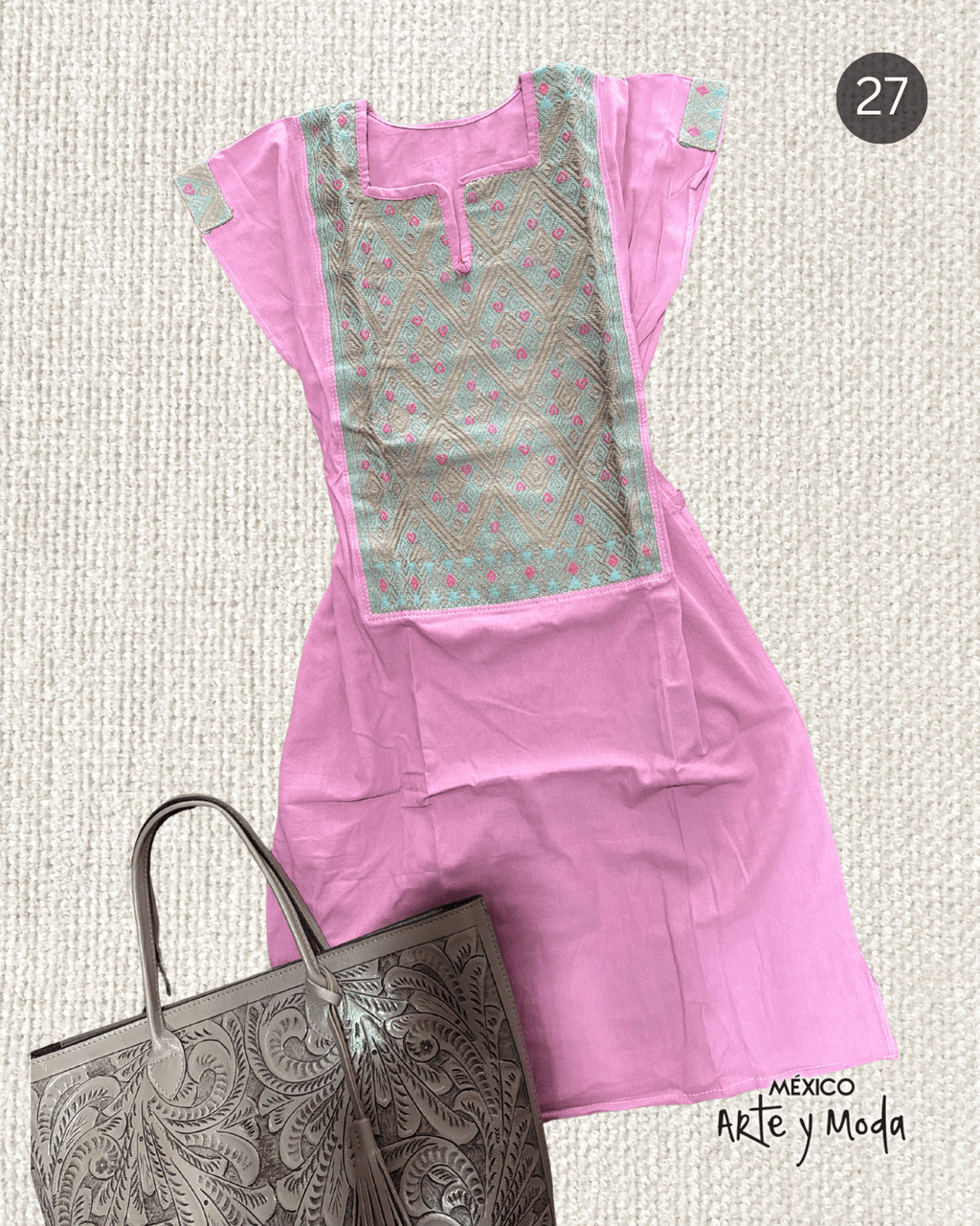 Vestido Couture San Andres - MÉXICO ARTE Y MODA - Vestido Bordado