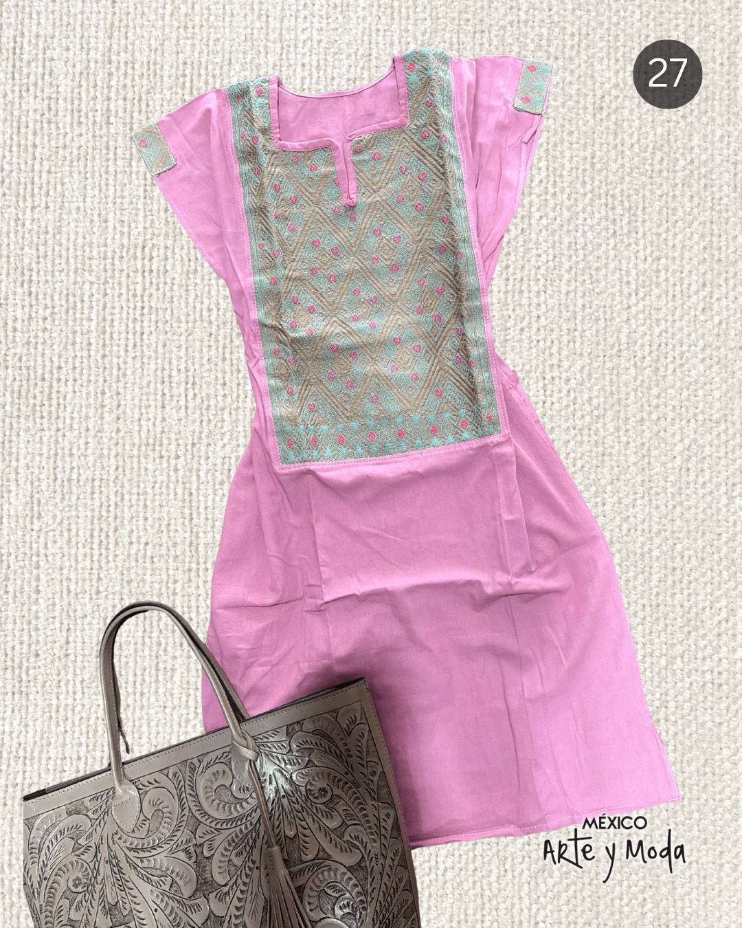 Vestido Couture San Andres - MÉXICO ARTE Y MODA - Vestido Bordado