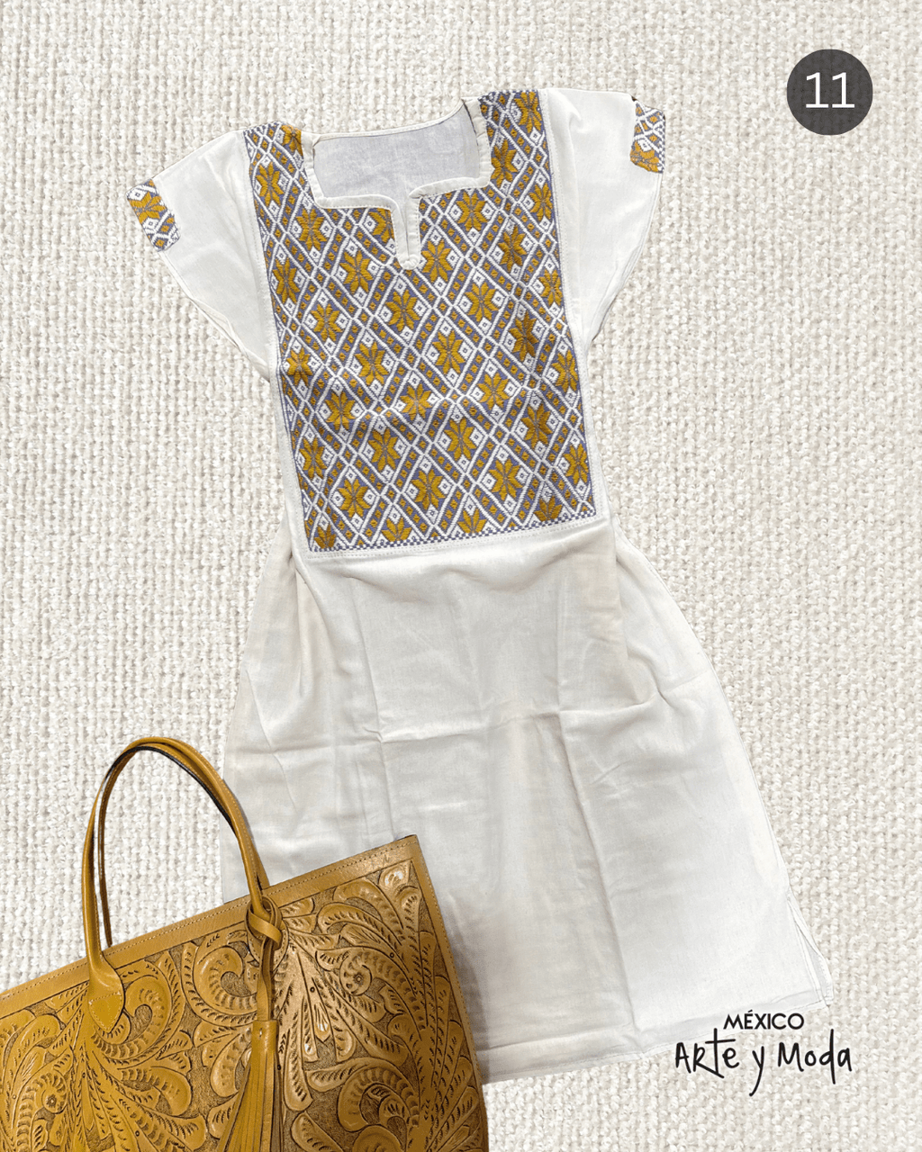 Vestido Couture San Andres - MÉXICO ARTE Y MODA - Vestido Bordado