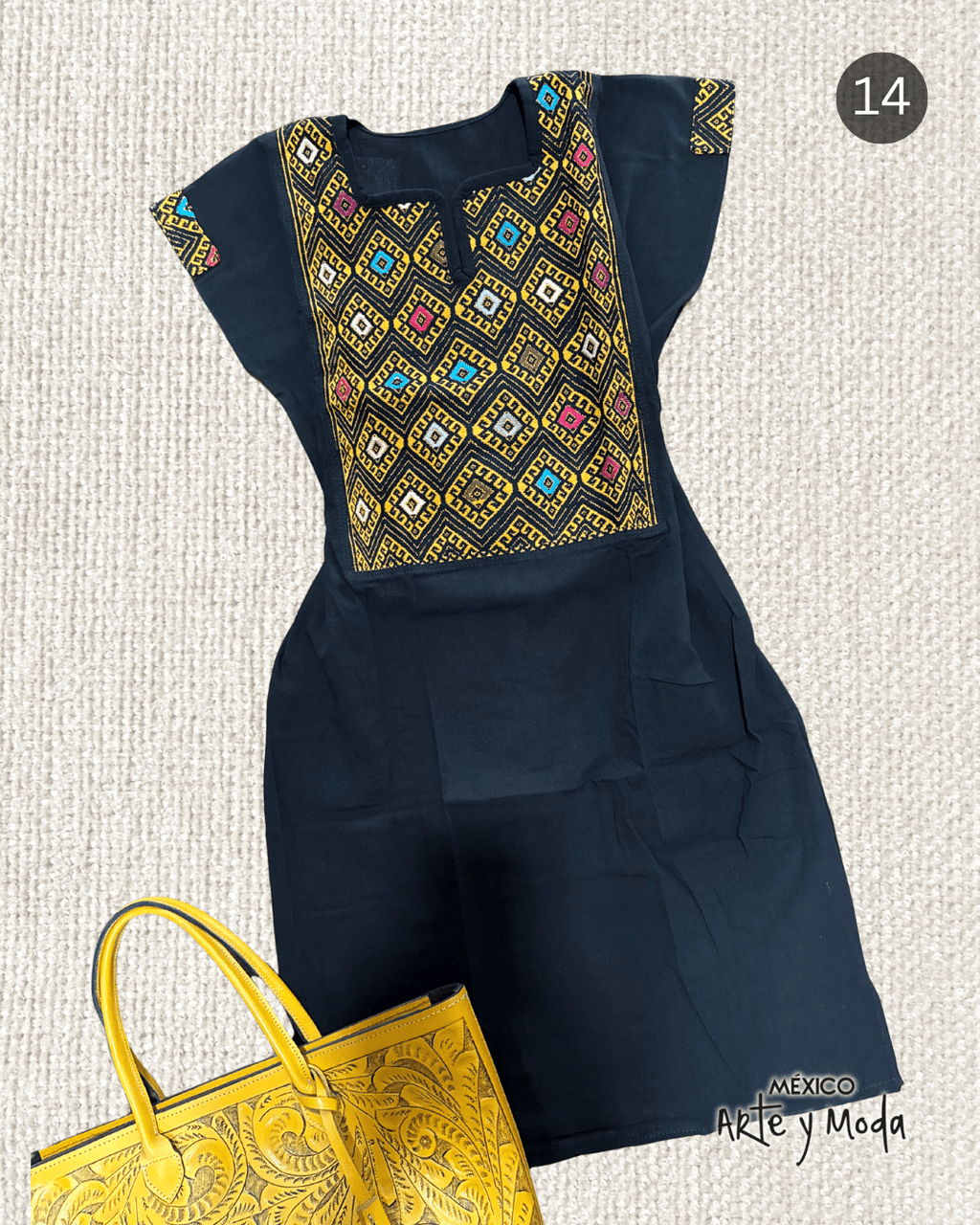 Vestido Couture San Andres - MÉXICO ARTE Y MODA - Vestido Bordado