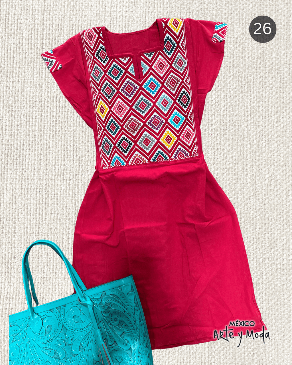 Vestido Couture San Andres - MÉXICO ARTE Y MODA - Vestido Bordado