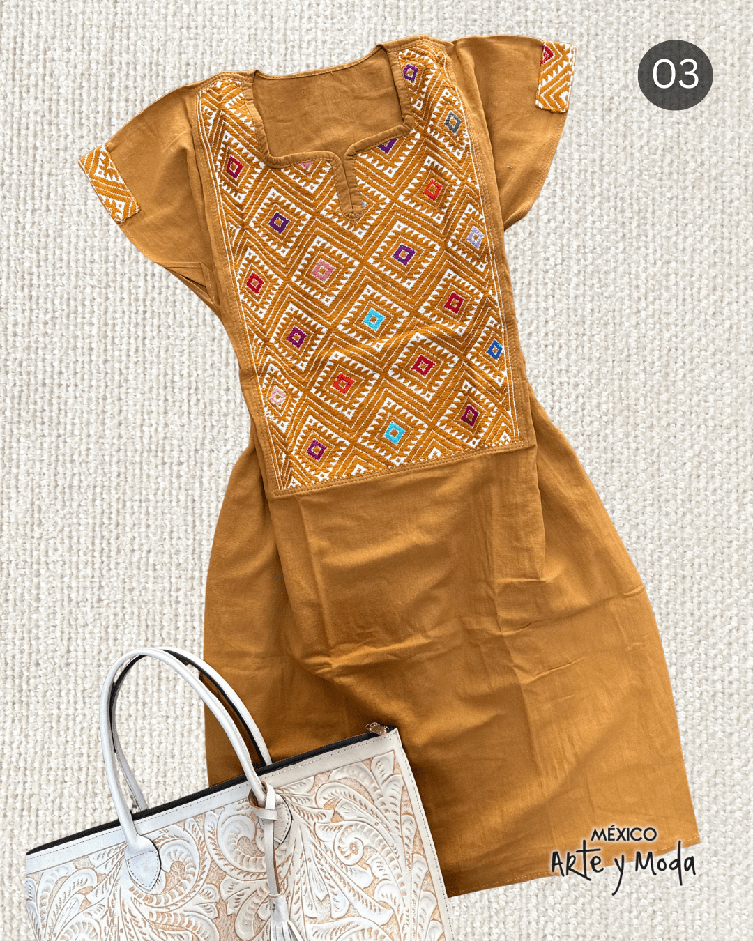 Vestido Couture San Andres - MÉXICO ARTE Y MODA - Vestido Bordado