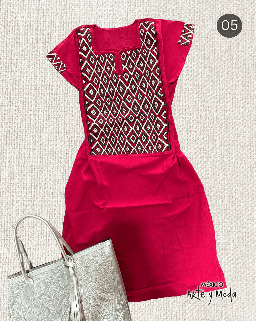 Vestido Couture San Andres - MÉXICO ARTE Y MODA - Vestido Bordado