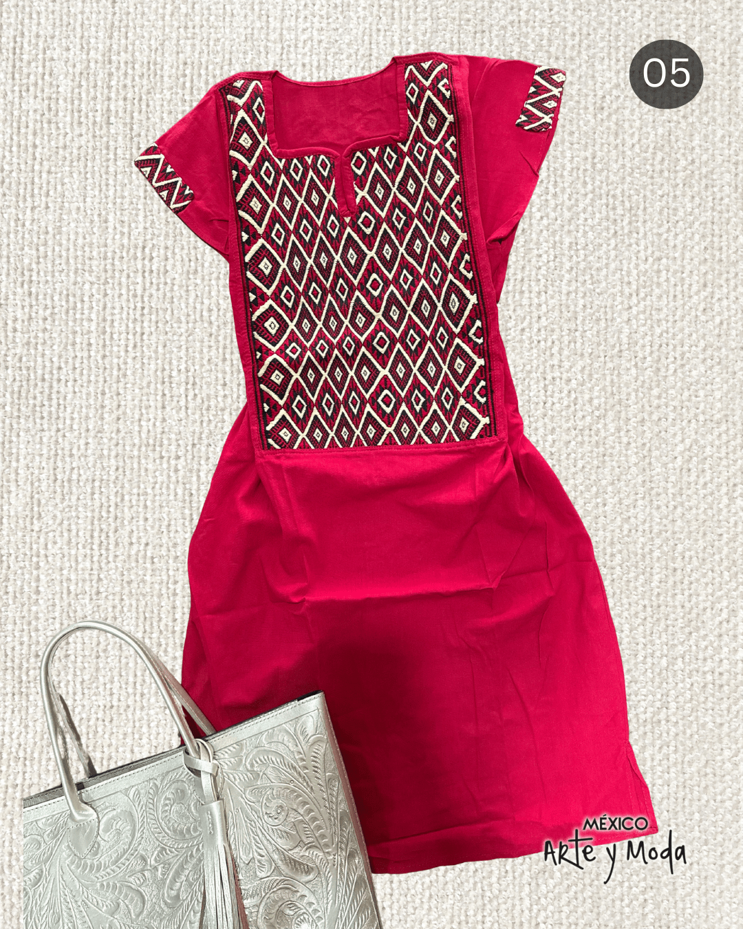 Vestido Couture San Andres - MÉXICO ARTE Y MODA - Vestido Bordado