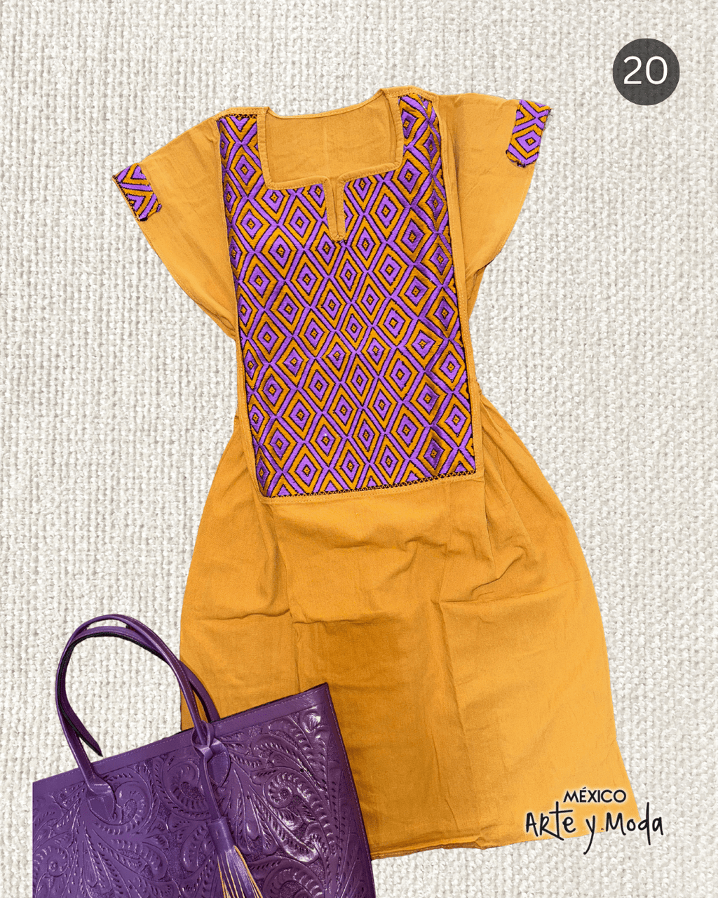 Vestido Couture San Andres - MÉXICO ARTE Y MODA - Vestido Bordado