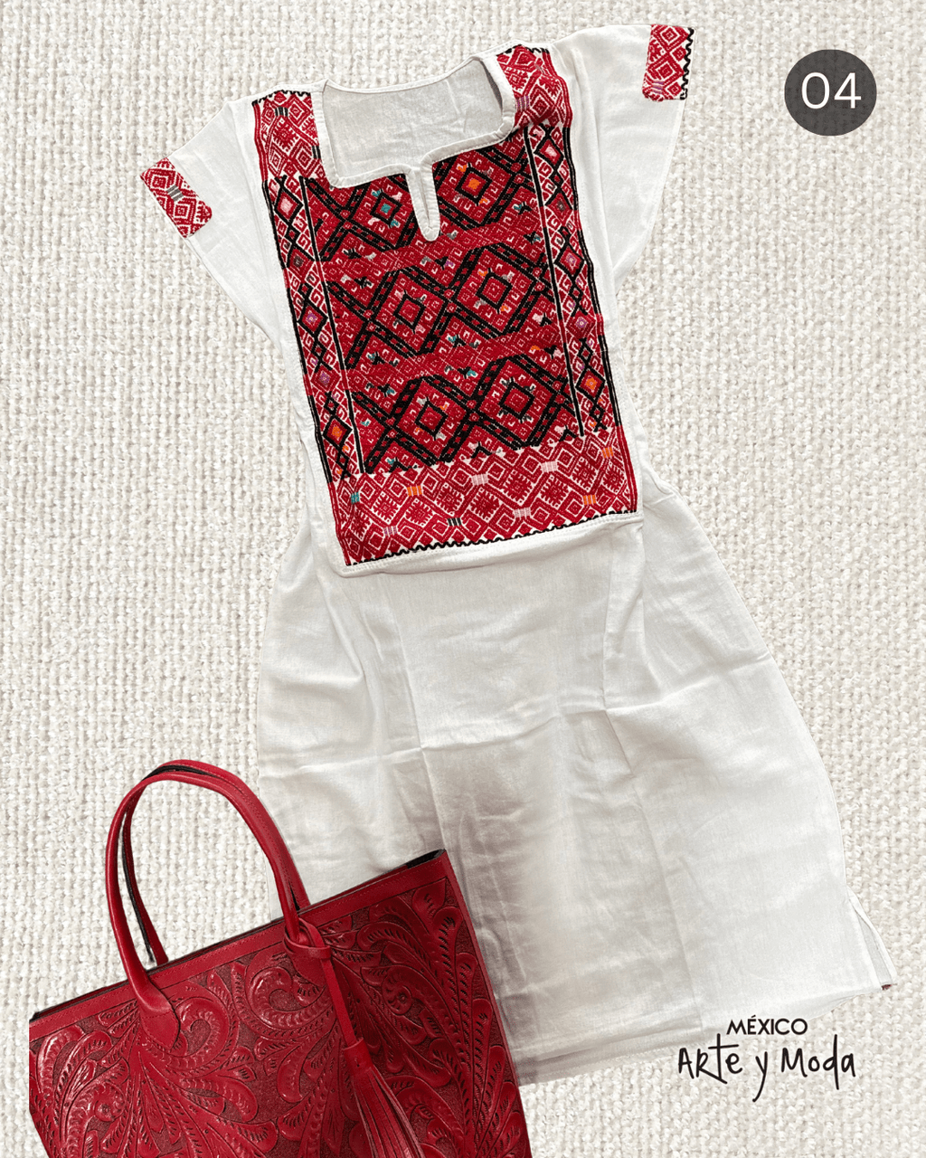 Vestido Couture San Andres - MÉXICO ARTE Y MODA - Vestido Bordado